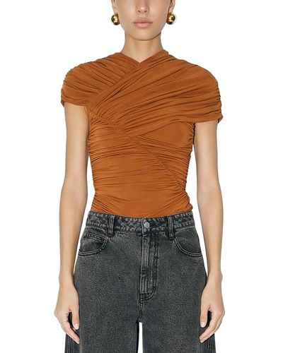 Ronny Kobo Ronny Kobo Montana Gathered Crossover Top