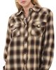 Ronny Kobo Ronny Kobo Tatie Button Down Shirt Brown Multi - 1