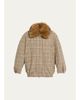 Ronny Kobo Savannah Tweed Faux Fur Collar Jacket - 1