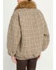 Ronny Kobo Savannah Tweed Faux Fur Collar Jacket - 3