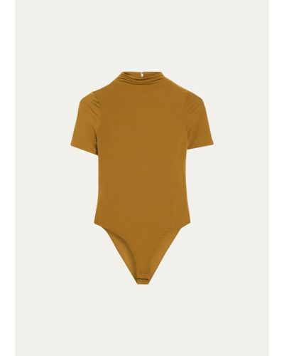 Ronny Kobo Tommy Mock-Neck Jersey Bodysuit