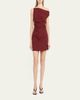 Ronny Kobo Winnie One-Shoulder Draped Mini Dress - 2