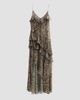 Ronny Kobo Women's Alva Paisley Ruffle Slit Maxi Dress - 1