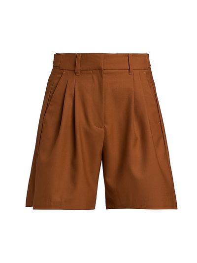 Ronny Kobo Women's Andora Wool-Blend Long Shorts