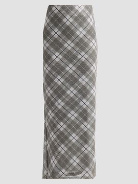 Ronny Kobo Women's Azana Plaid Maxi Skirt