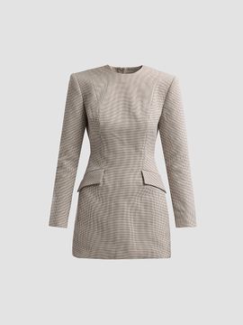 Ronny Kobo Women's Brette Houndstooth Minidress
