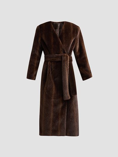 Ronny Kobo Women's Cady Faux-Fur Coat