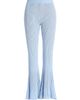 Ronny Kobo Women's Dallas Rib-Knit High-Rise Flared Pants - 1