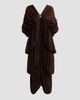 Ronny Kobo Women's Damier Tiered Draped Maxi Dress - 1