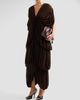 Ronny Kobo Women's Damier Tiered Draped Maxi Dress - 4