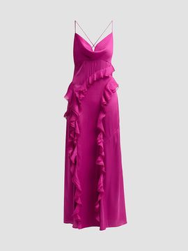 Ronny Kobo Women's Deon Ruffle Maxi Dress