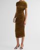 Ronny Kobo Women's Janel Ruched Midi Dress - 4