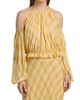 Ronny Kobo Women's Kiera Shadow Plaid Cold-Shoulder Top - 3