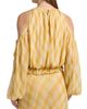 Ronny Kobo Women's Kiera Shadow Plaid Cold-Shoulder Top - 5