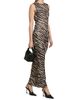 Ronny Kobo Women's Krisa Zebra Striped Column Maxi Dress - 2