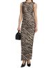 Ronny Kobo Women's Krisa Zebra Striped Column Maxi Dress - 3