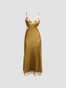 Ronny Kobo Women's Lalita Stretch-Silk A-Line Midi Dress