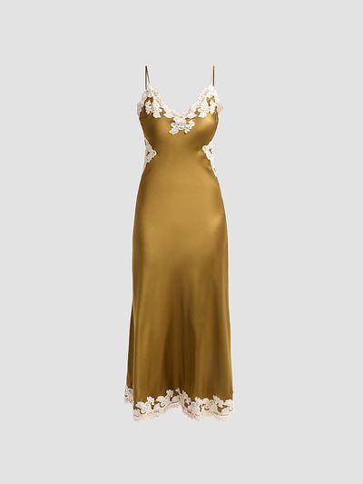 Ronny Kobo Women's Lalita Stretch-Silk A-Line Midi Dress