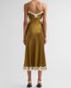Ronny Kobo Women's Lalita Stretch-Silk A-Line Midi Dress - 3