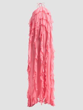 Ronny Kobo Women's Liora Ruffled Halter Dress