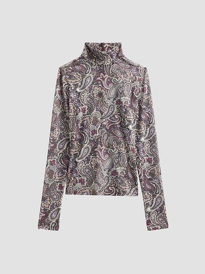 Ronny Kobo Women's Lorden Paisley Mesh Top