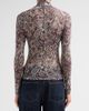 Ronny Kobo Women's Lorden Paisley Mesh Top - 3