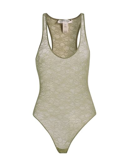 Ronny Kobo Women's Luchy Floral Lace Bodysuit