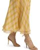 Ronny Kobo Women's Morrigan Shadow Plaid A-Line Maxi Skirt - 6