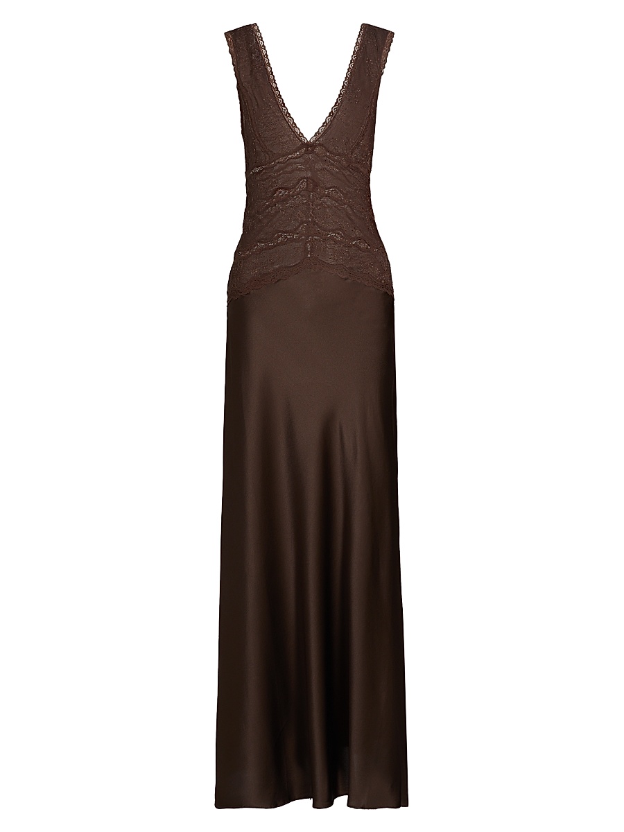 ronny kobo nalla lace silk maxi dress Naila Dress
