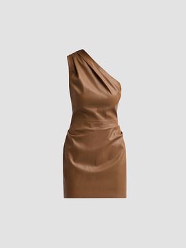 Ronny Kobo Women's Pelle Faux Leather Mini Dress
