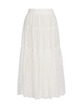 Ronny Kobo Women's Rosetta Lace Midi-Skirt