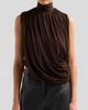 Ronny Kobo Women's Sav Draped Mock Turtleneck Top - 5
