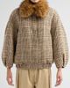 Ronny Kobo Women's Savannah Tweed Faux Fur Collar Jacket - 5