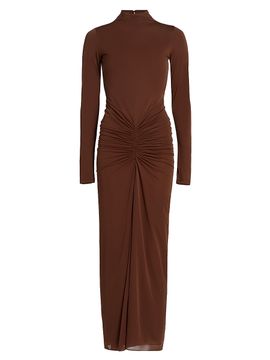 Ronny Kobo Women's Scorpio Ruched Column Maxi Dress