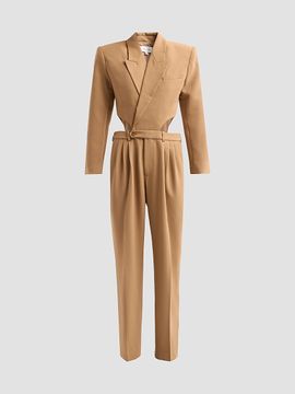 Ronny Kobo Women's Scyla Cut-Out Blazer Jumpsuit
