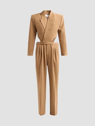 Ronny Kobo Women's Scyla Cut-Out Blazer Jumpsuit