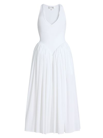 Ronny Kobo Women's Sirinda V-Neck Pleated Dress