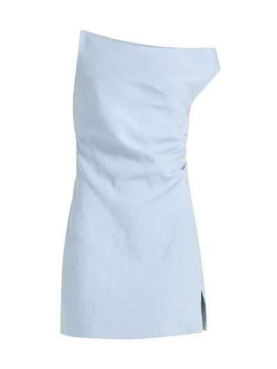Ronny Kobo Women's Winnie Draped One-Shoulder Minidress