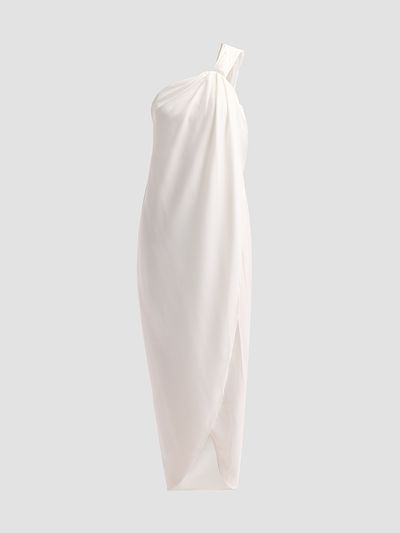 Ronny Kobo Women's Xaden Knotted One-Shoulder Maxi Dress