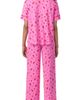 Room Service Pjs Room Service Pjs Short Sleeve Notch Collar Pajama Set - 2