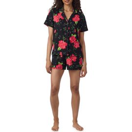 Room Service Pjs Room Service Pjs Short Sleeve Notch Collar Pajamas