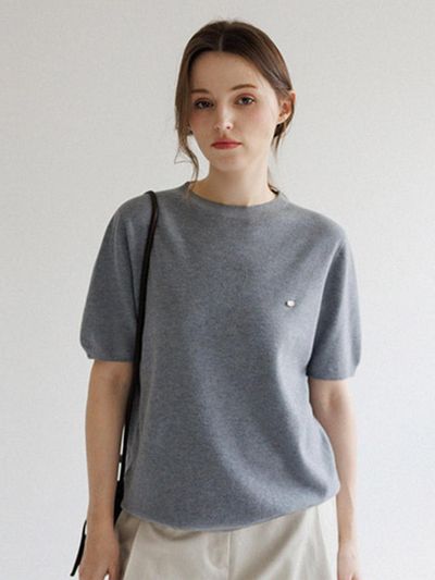 ROOMPACKER Canine Whole Garment Coin Short-Sleeve Sweater
