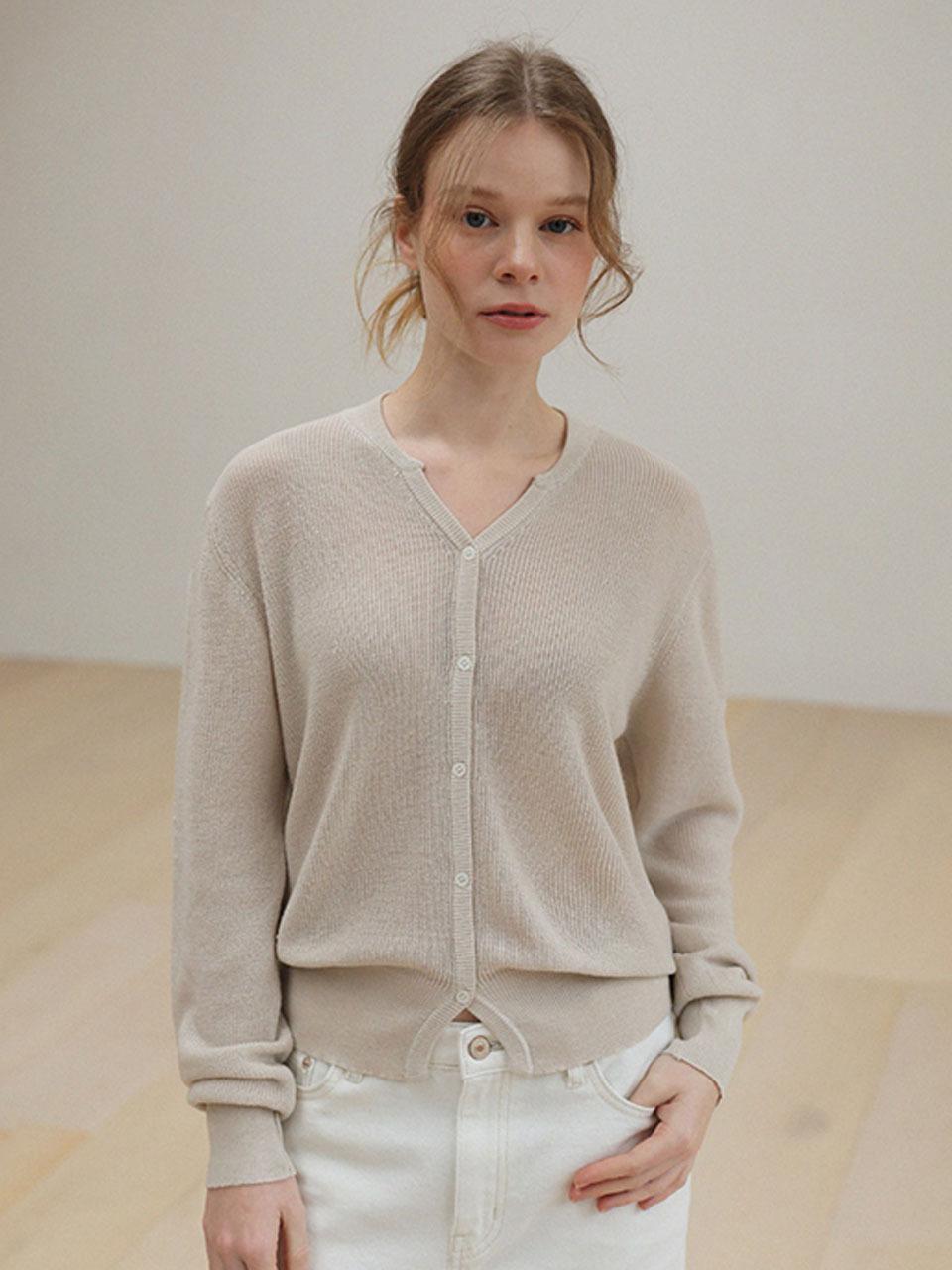 ROOMPACKER Dino Waffle Soft Cardigan