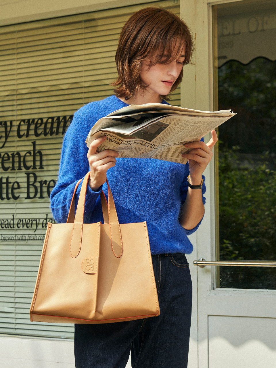 ROROANCO Tote Bag_Camel