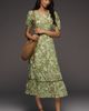 Ro's Garden Daphne 100% Cotton Midi Dress - 1
