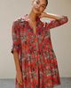 Ro's Garden Deauville 100% Cotton Swing Mini Dress - 4