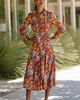 Ro's Garden Diamond 100% Cotton Midi Dress - 1