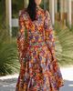 Ro's Garden Diamond 100% Cotton Midi Dress - 2