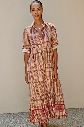 Ro's Garden Jinette 100% Cotton Midi Dress