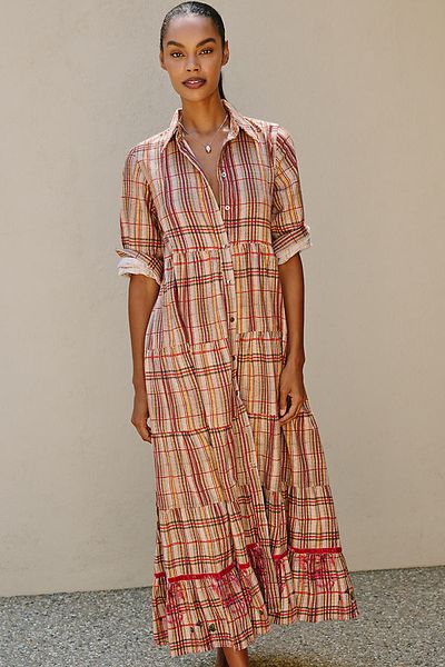 Ro's Garden Jinette 100% Cotton Midi Dress